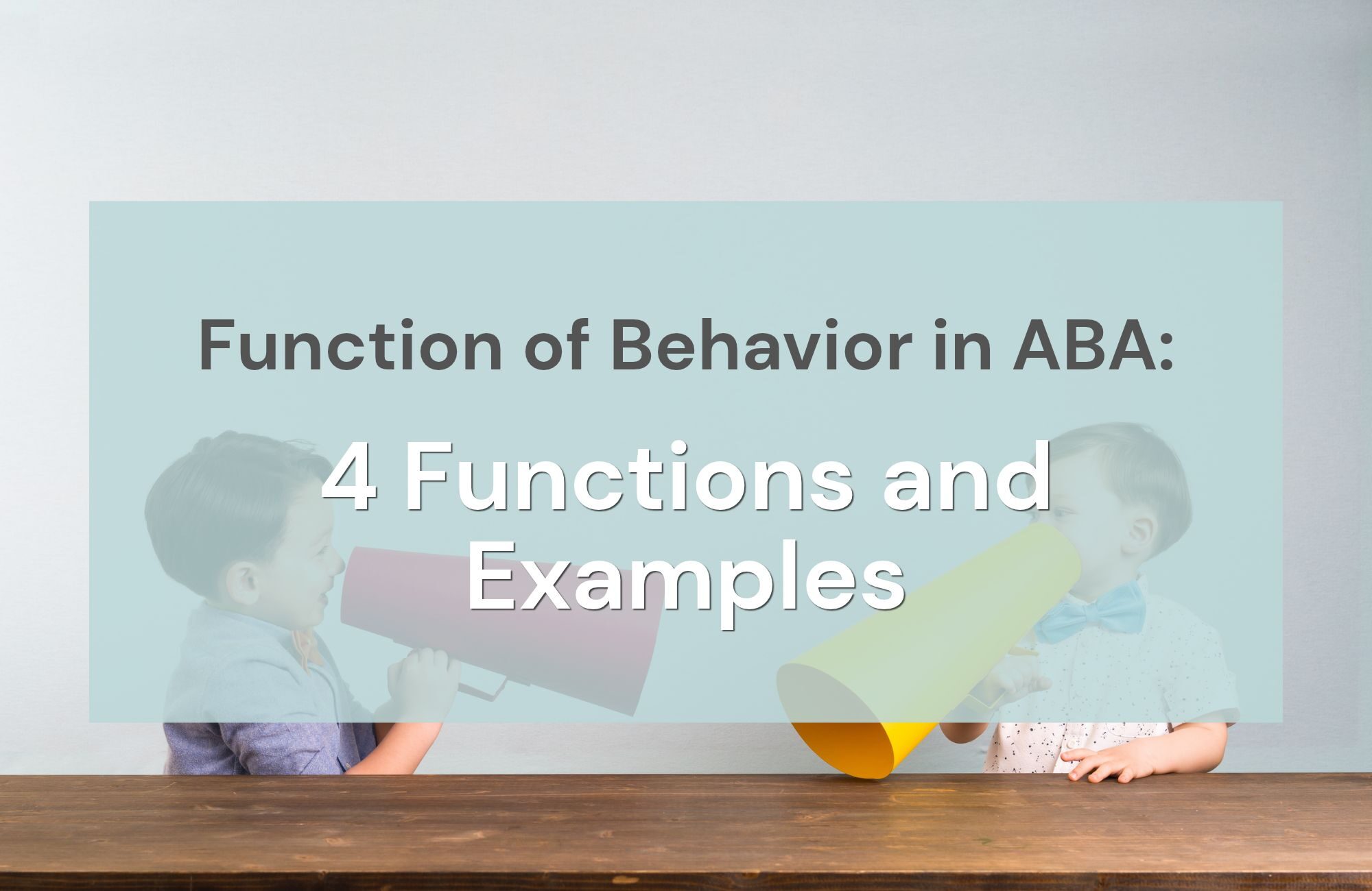 Function of Behavior in ABA: 4 Functions and Examples