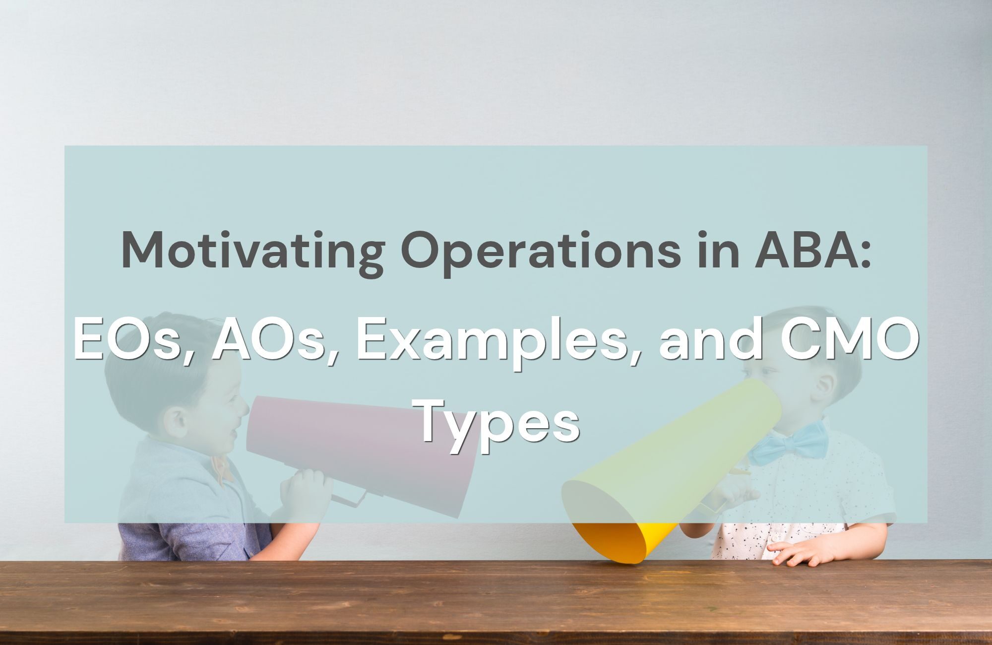 EOs, AOs, Examples, and CMO Types